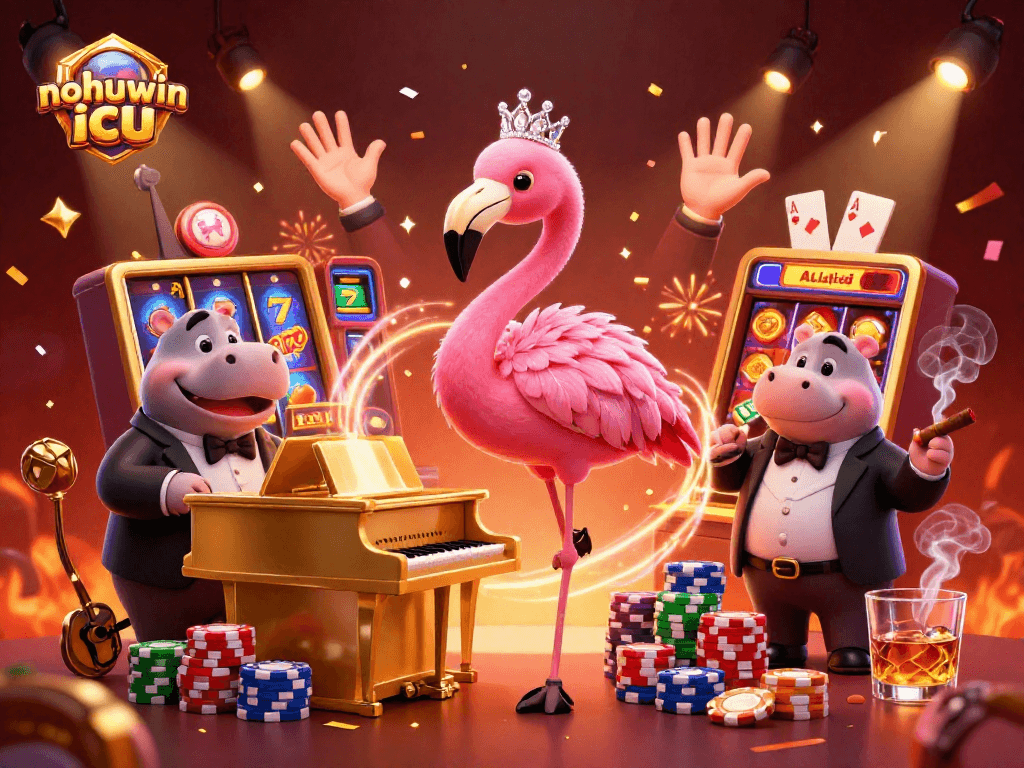 Experience thrilling gaming at nohuwin icu with vibrant slot machines and dynamic characters.