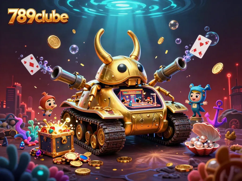 Experience the vibrant energy of 789clube with a gold beetle tank casino, colorful gems, and dynamic gameplay elements.