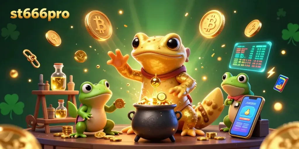 Experience the enchanting world of st666pro with a golden alchemist transmuting wealth in an immersive digital casino.