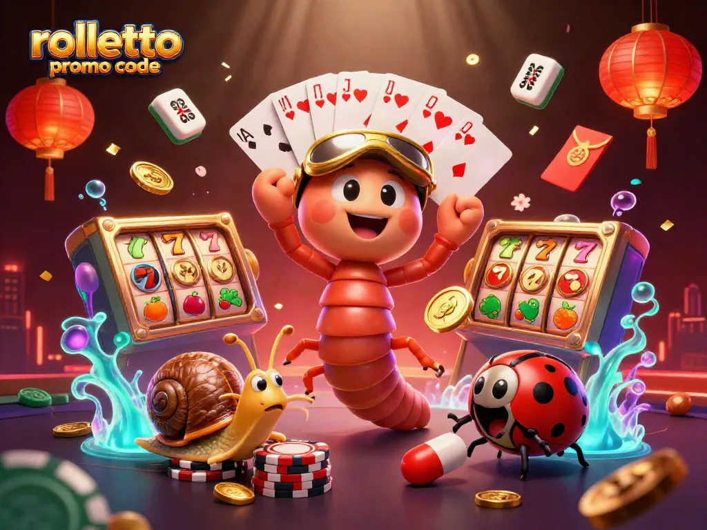 Engage with the rolletto promo code for slots excitement featuring a vibrant casino dealer scene.