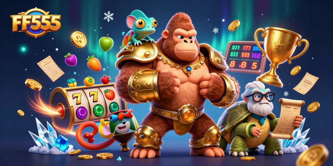 Play exciting slots at FF555 and win big with dynamic reels and joyful casino elements.
