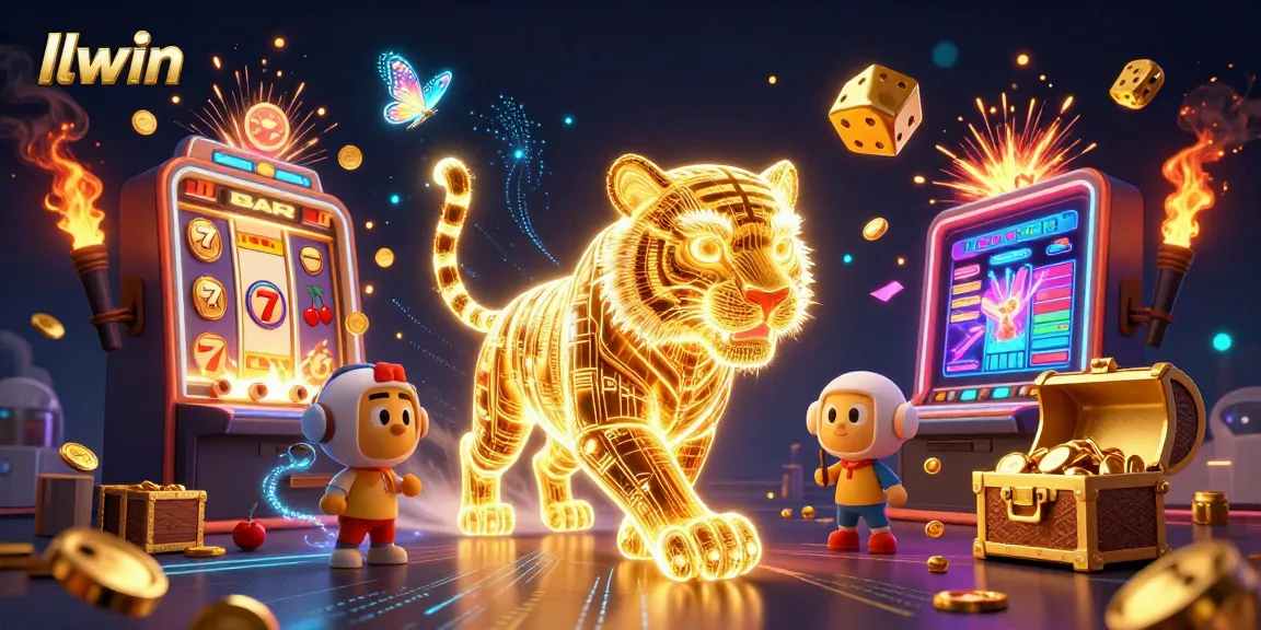 Experience thrilling wins at llwin with golden tiger in an exciting casino scene