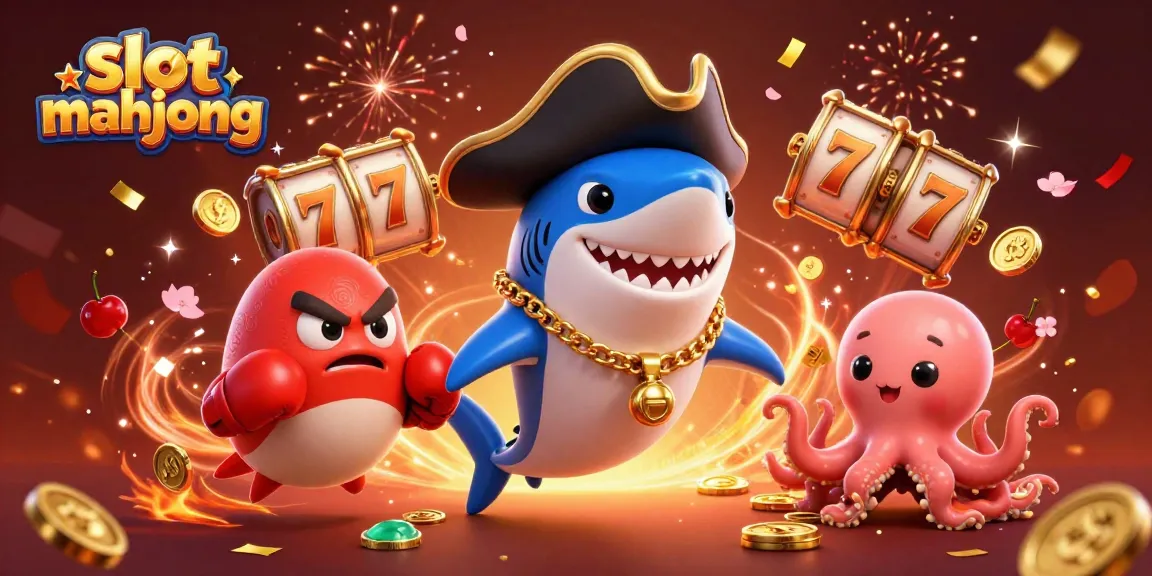 Experience winning excitement with slot mahjong as colorful characters celebrate big wins.