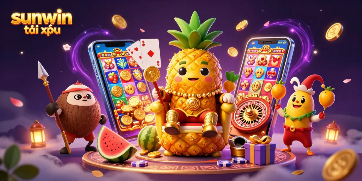 Experience thrilling gameplay with sunwin tài xỉu in a vibrant, colorful casino setting.
