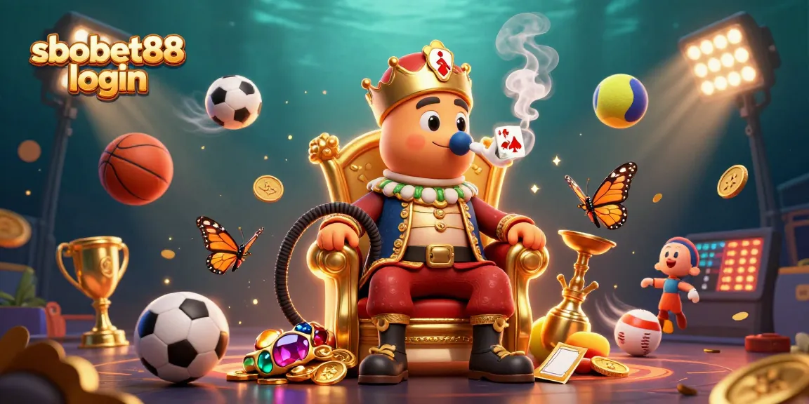 Experience sbobet88 login with vibrant 3D illustration showcasing dynamic sports betting elements and captivating characters.