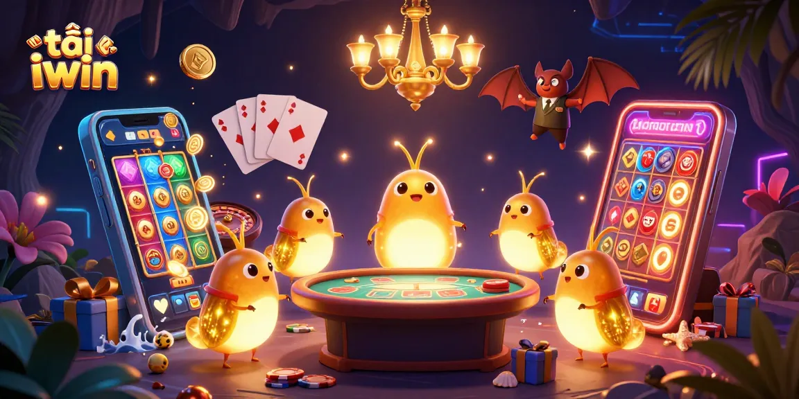 Experience the excitement of tải iwin with rich visuals of a vibrant casino scene.