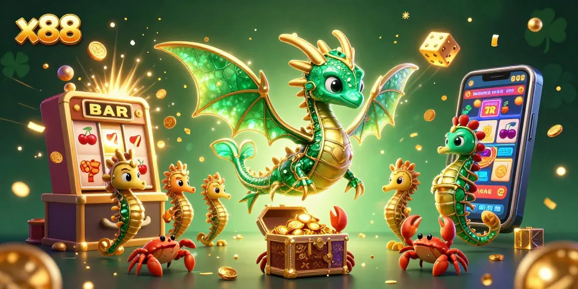 Experience winning opportunities with x88's explosive slot machine design and vibrant treasure-themed elements.