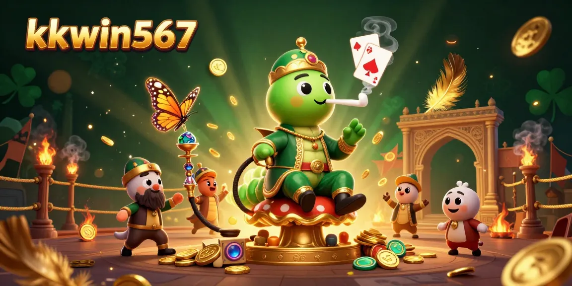 Experience the thrill of kkwin567 gambling with this vibrant 3D casino illustration full of color and action.