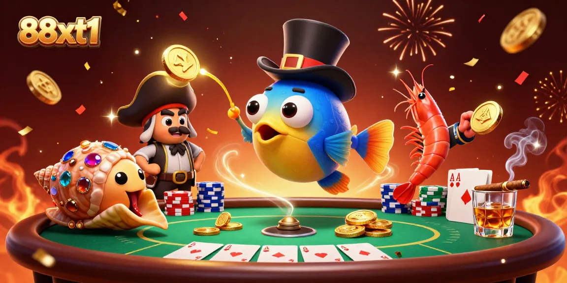 Engage in exciting gameplay with 88xxt1, featuring vibrant characters attracting golden coins in a thrilling casino setting.